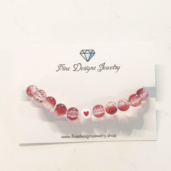 Fine Designs Jewelry Jewelry - Red Heart Bracelet